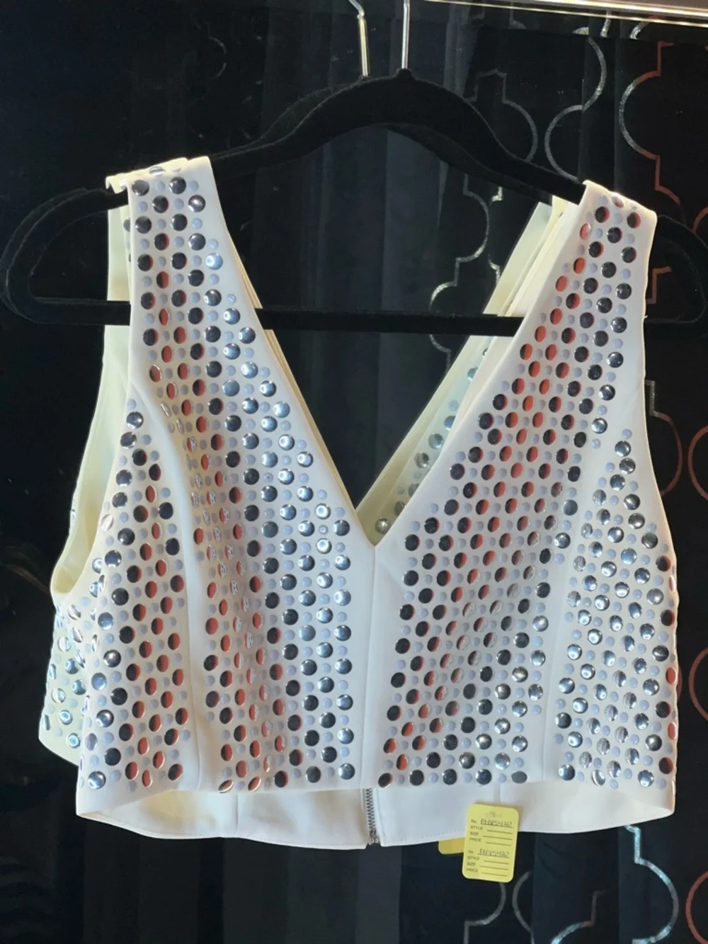 🤍 BNWT Endless Rose Ethereal Silver Statement Top 🖇️💿 - Picture 2 of 4